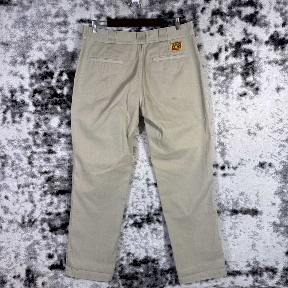 FB County Pants Mens 36x32 Beige Heavyweight Twill Skater Grunge Utility